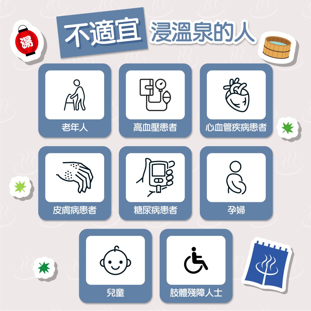 不適宜浸溫泉的人